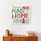 There's No Place like Home for the Holidays Typography Canvas Wall Art